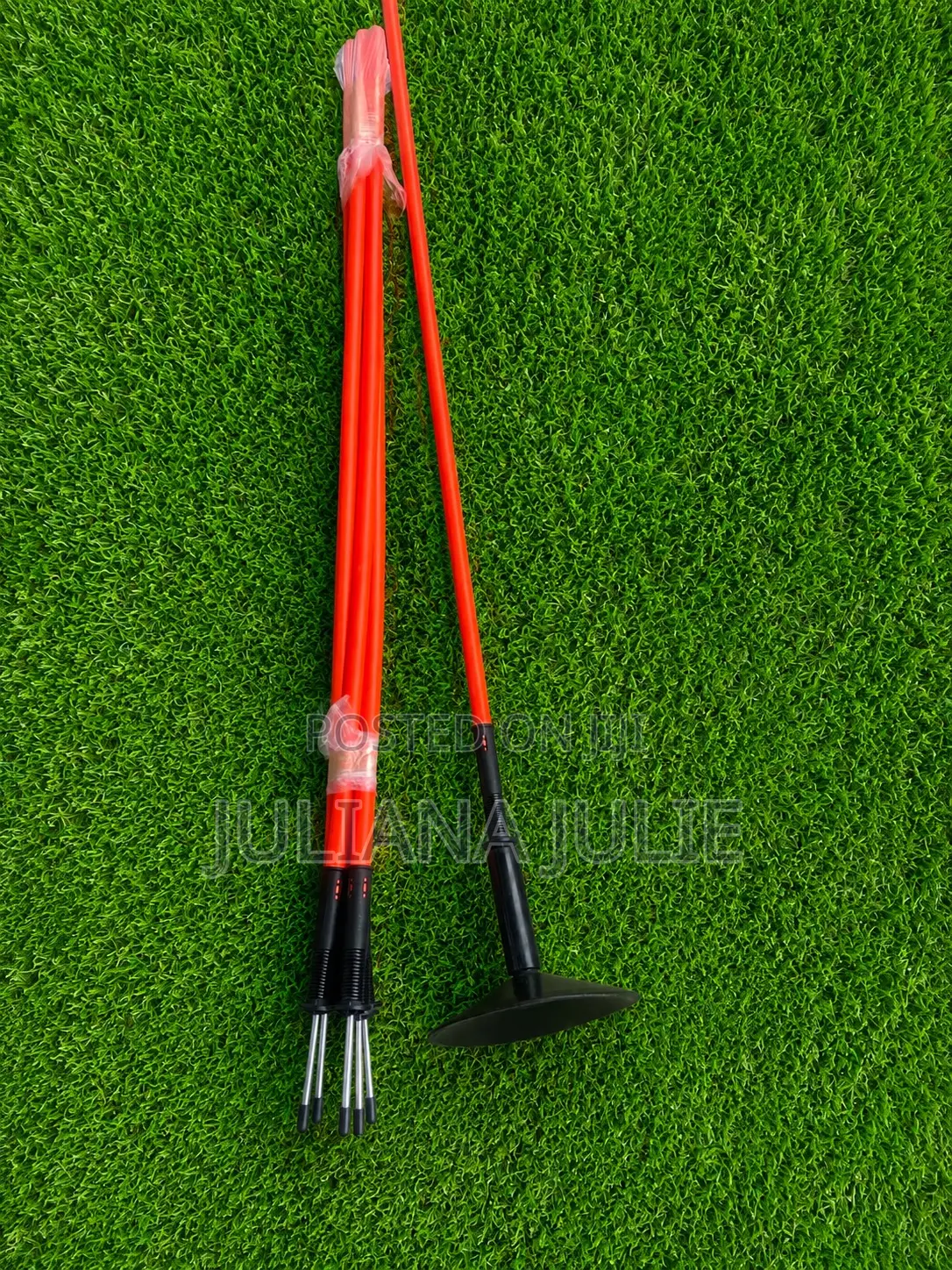 Original Agility Pole Available for Both Grass and Soil Park