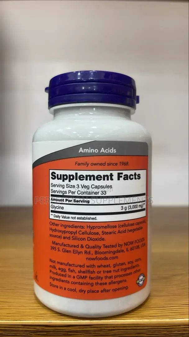 Glycine 1000 Mg Veg Capsules Nervous System Support*