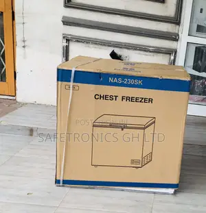 Neatly Sealed Nasco 195l Nas-230sk Chest Freezer Silver