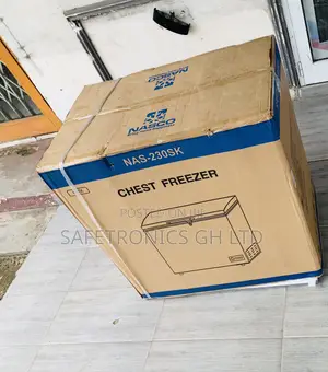 Neatly Sealed Nasco 195l Nas-230sk Chest Freezer Silver