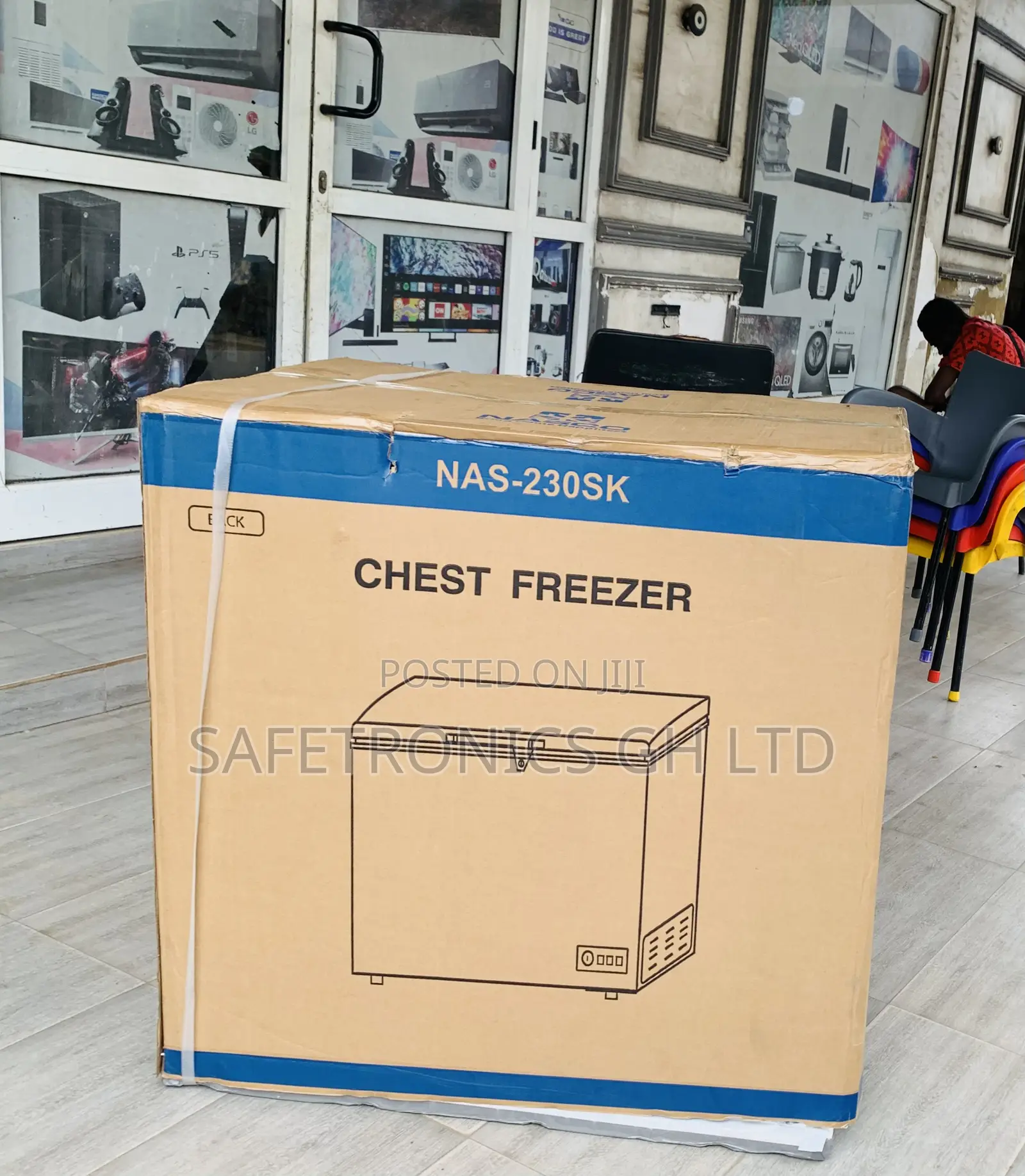 Super Neat Nasco 195l Nas-230sk Chest Freezer Silver