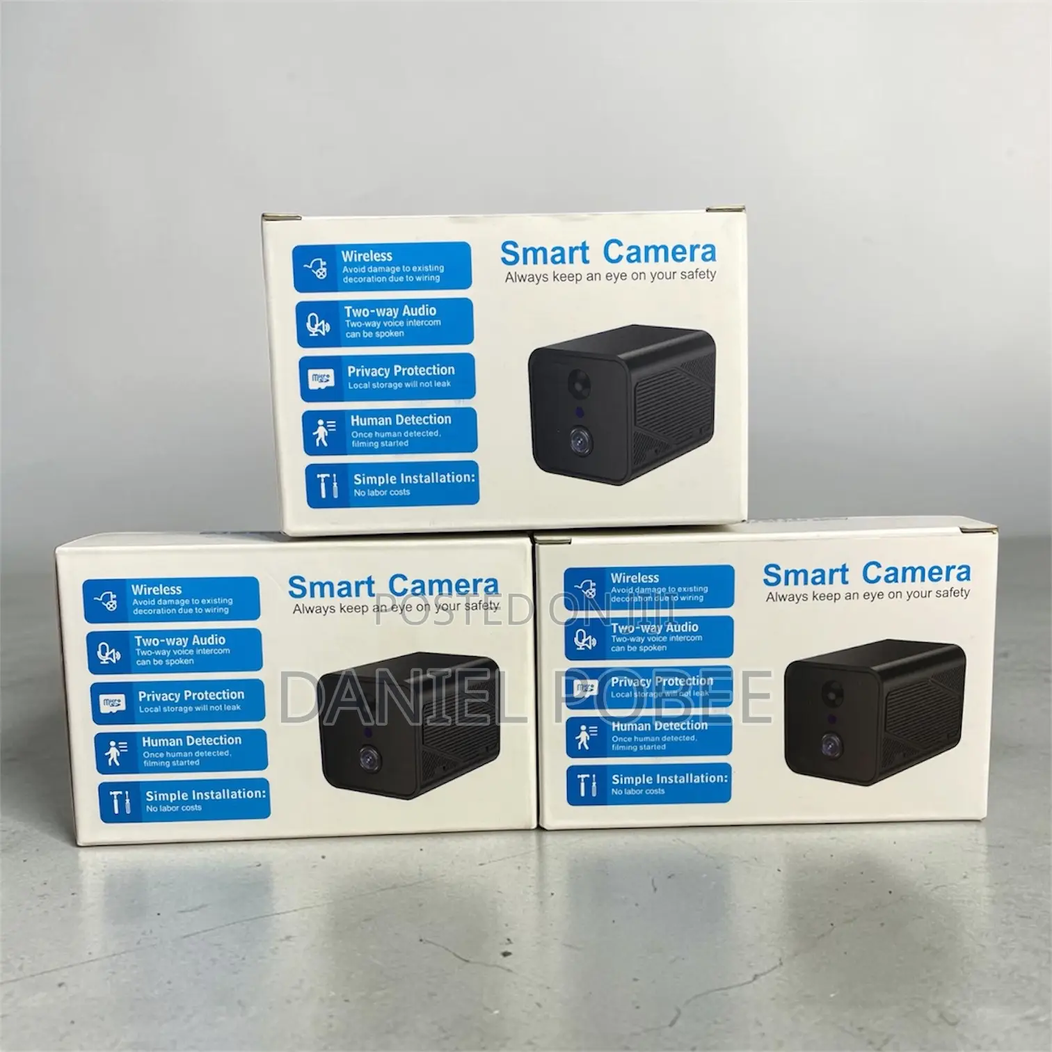 Wireless Smart Camera – Two-Way Audio, Human Detection, Local Storage