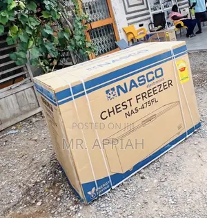 Unique Design Nasco 400Liters 2 Door Electric Freezer(Black)