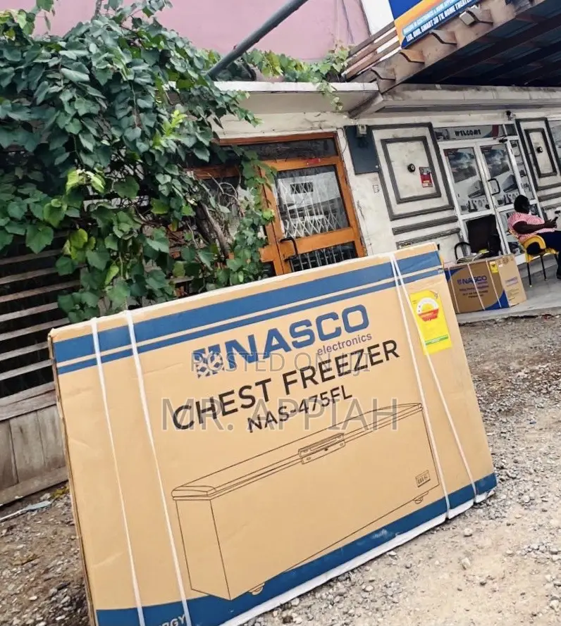 Unique Design Nasco 400Liters 2 Door Electric Freezer(Black)