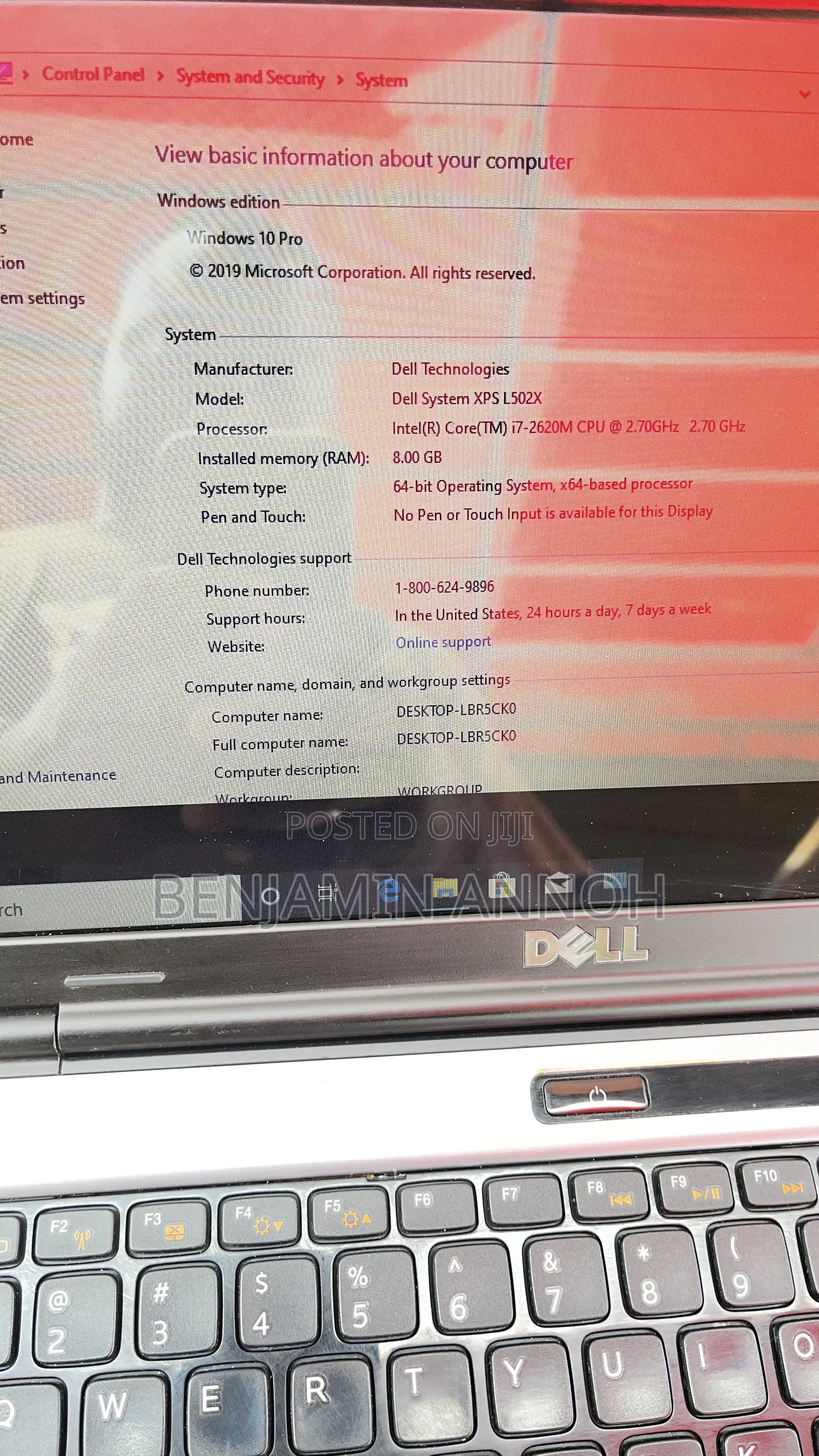 Laptop Dell XPS 15 (L502X) 8GB Intel Core i7 HDD+SSD 128GB