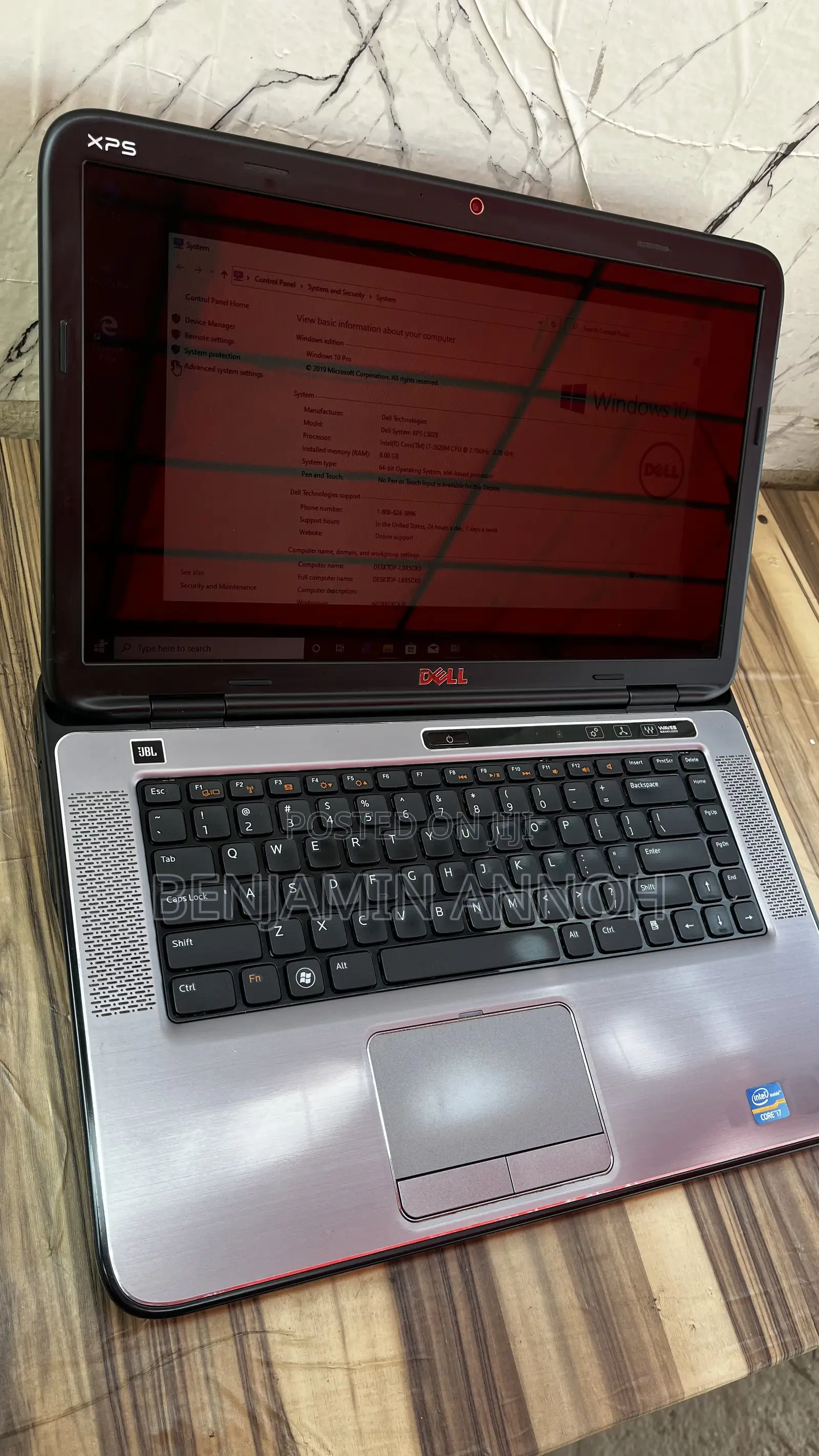 Laptop Dell XPS 15 (L502X) 8GB Intel Core i7 HDD+SSD 128GB