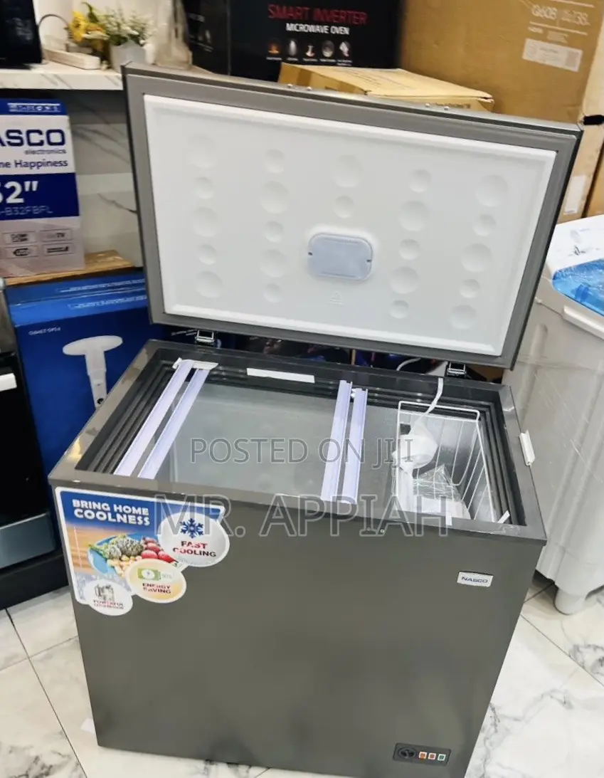 Premium Sufficient Nasco Nas-300 1 Door Chest Freezer(Glass Slide)