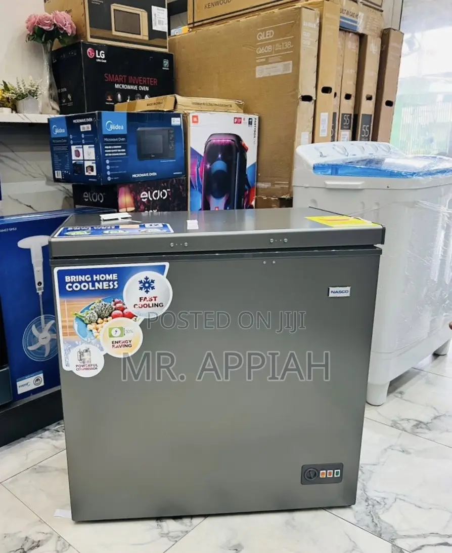 Get Sufficient Nasco 1 Door Electric Chest Freezer,Gray(251L)Nas-300