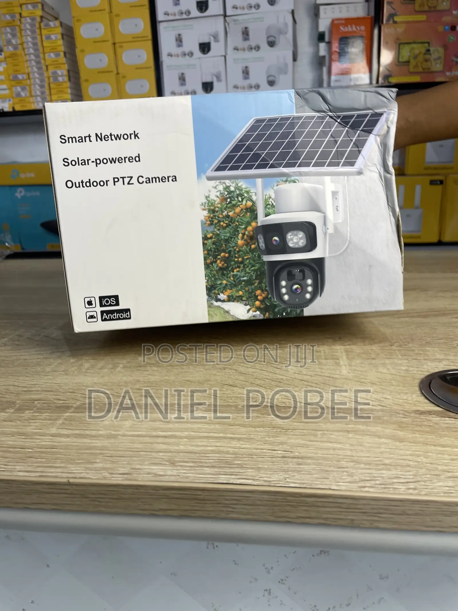 Solar-Powered Outdoor PTZ Camera – Smart Network Security Camera