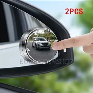 2pcs 360 Car Rearview Mirror HD Round Mirror Adjustable Blind Spot