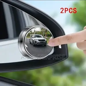 2pcs 360 Car Rearview Mirror HD Round Mirror Adjustable Blind Spot