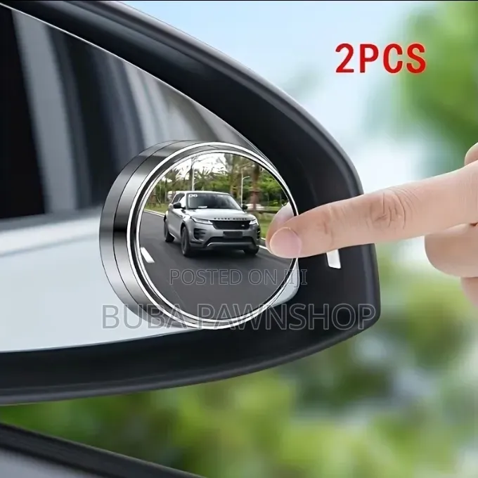2pcs 360 Car Rearview Mirror HD Round Mirror Adjustable Blind Spot