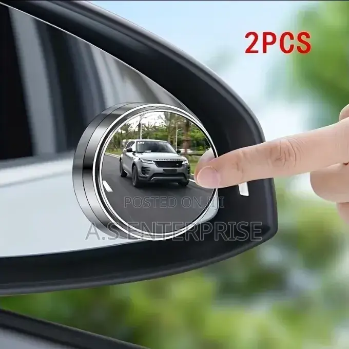 2pcs 360 Car Rearview Mirror HD Round Mirror Adjustable Blind Spot