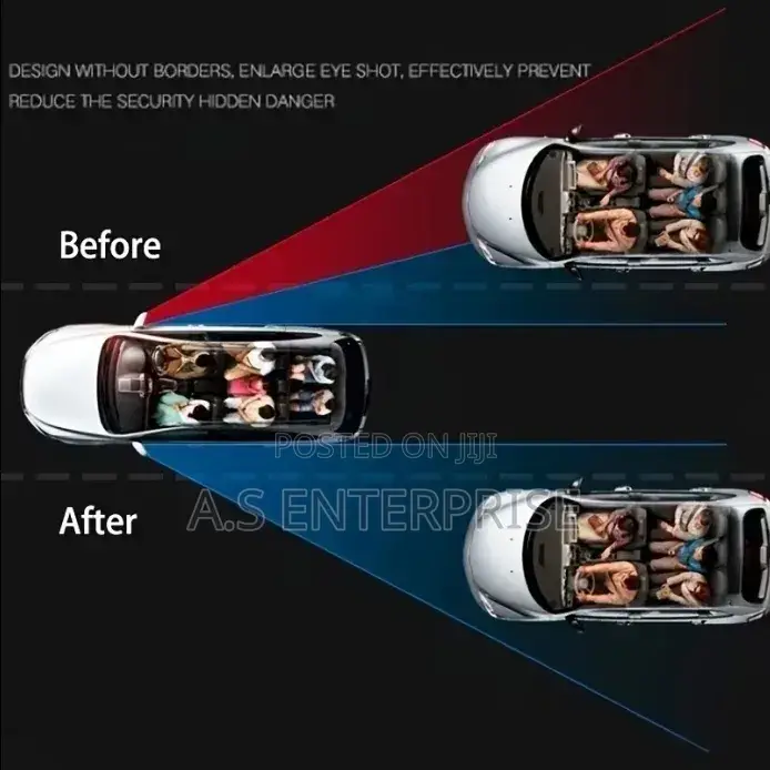 2pcs 360 Car Rearview Mirror HD Round Mirror Adjustable Blind Spot