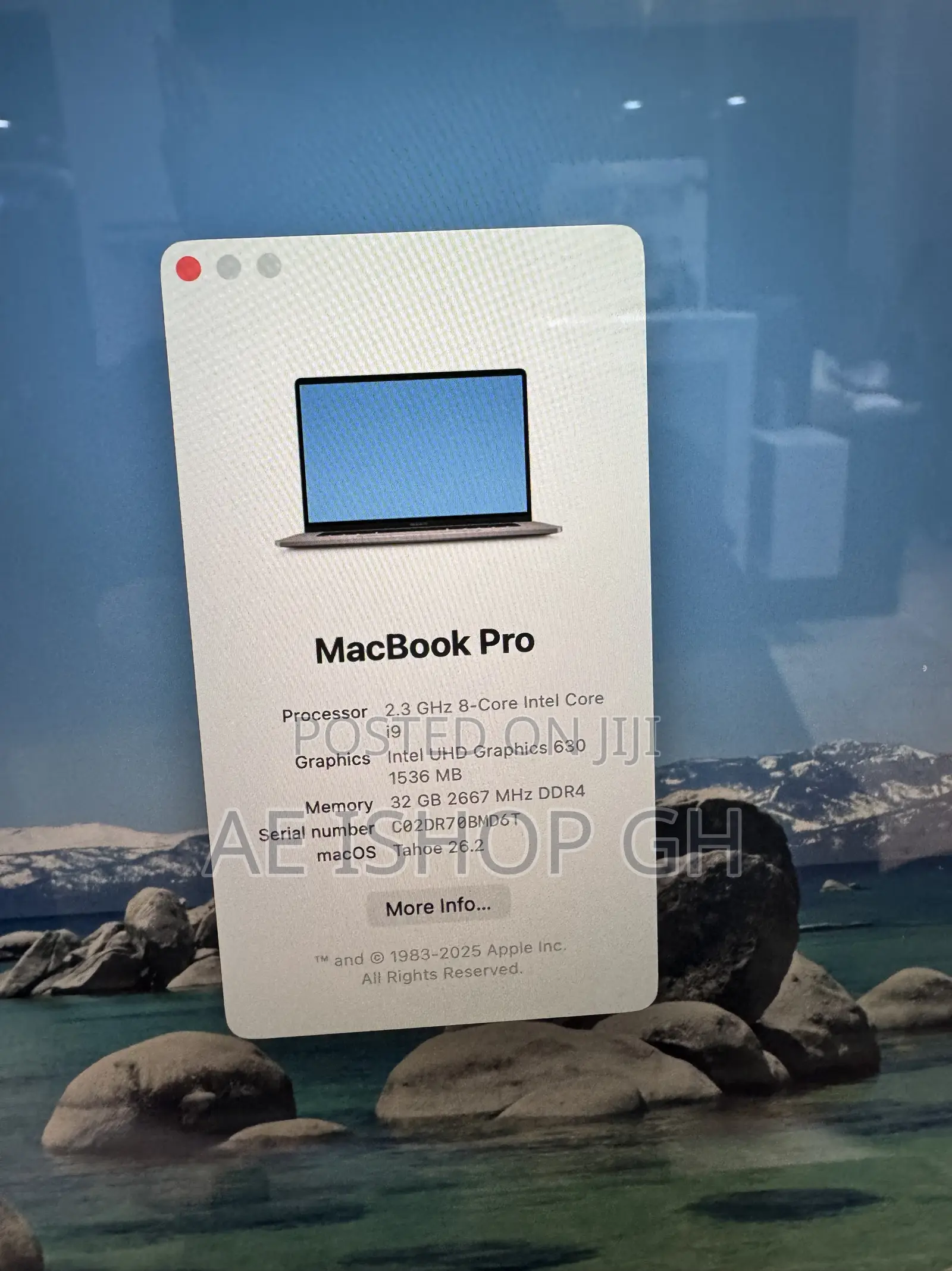 Laptop Apple MacBook Pro 2019 32GB Intel Core i9 SSD 1T