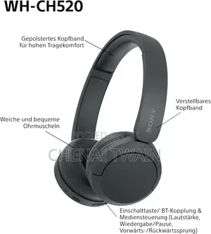 Sony Wh-Ch520 Wireless Bluetooth Headphones - Black/Blue/White/Pink