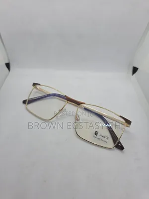 Blue Light Protection Gold Trim Glasses