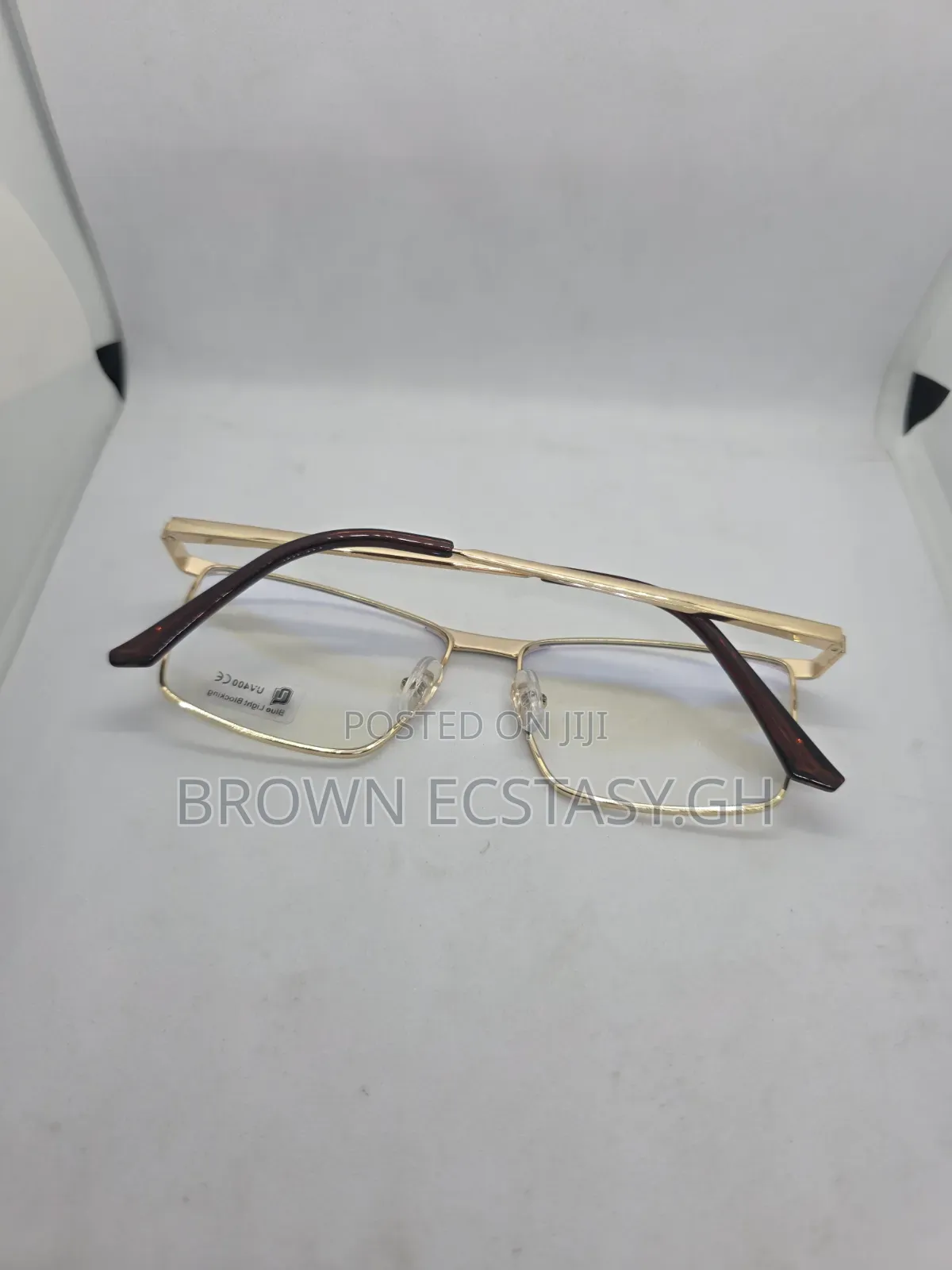 Blue Light Protection Gold Trim Glasses