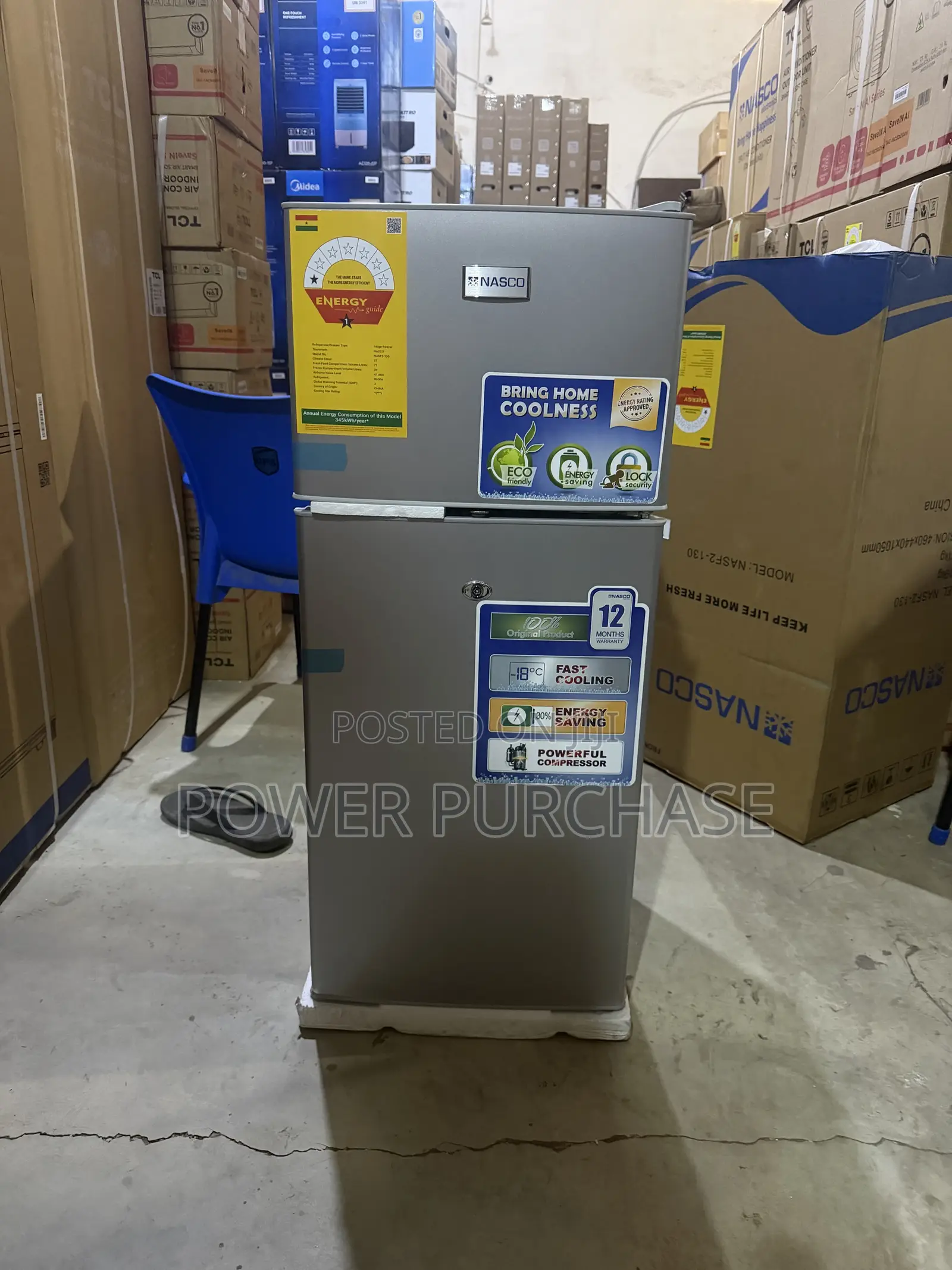 Nasco 110ltrs Top Frezzer Refrigerator Nasf2-130