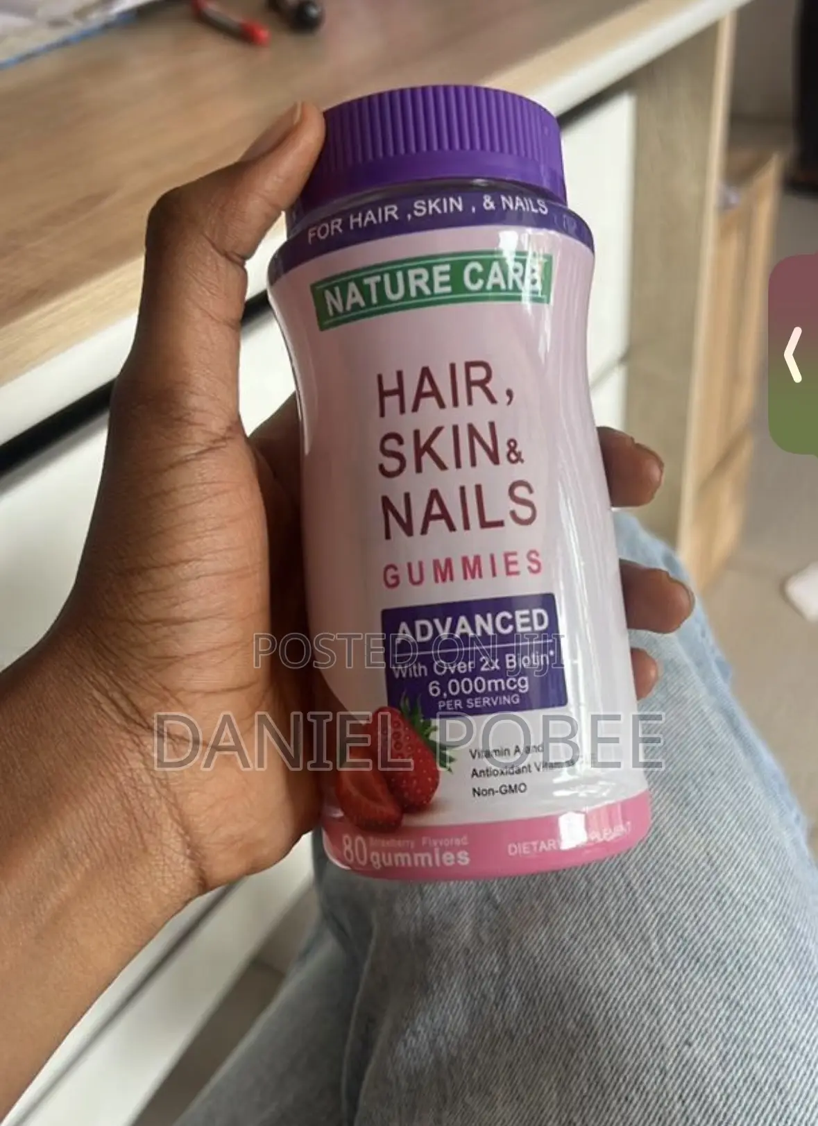 Over 2x Biotin! Nature Care Advanced Gummies for Hair, Skin Nails