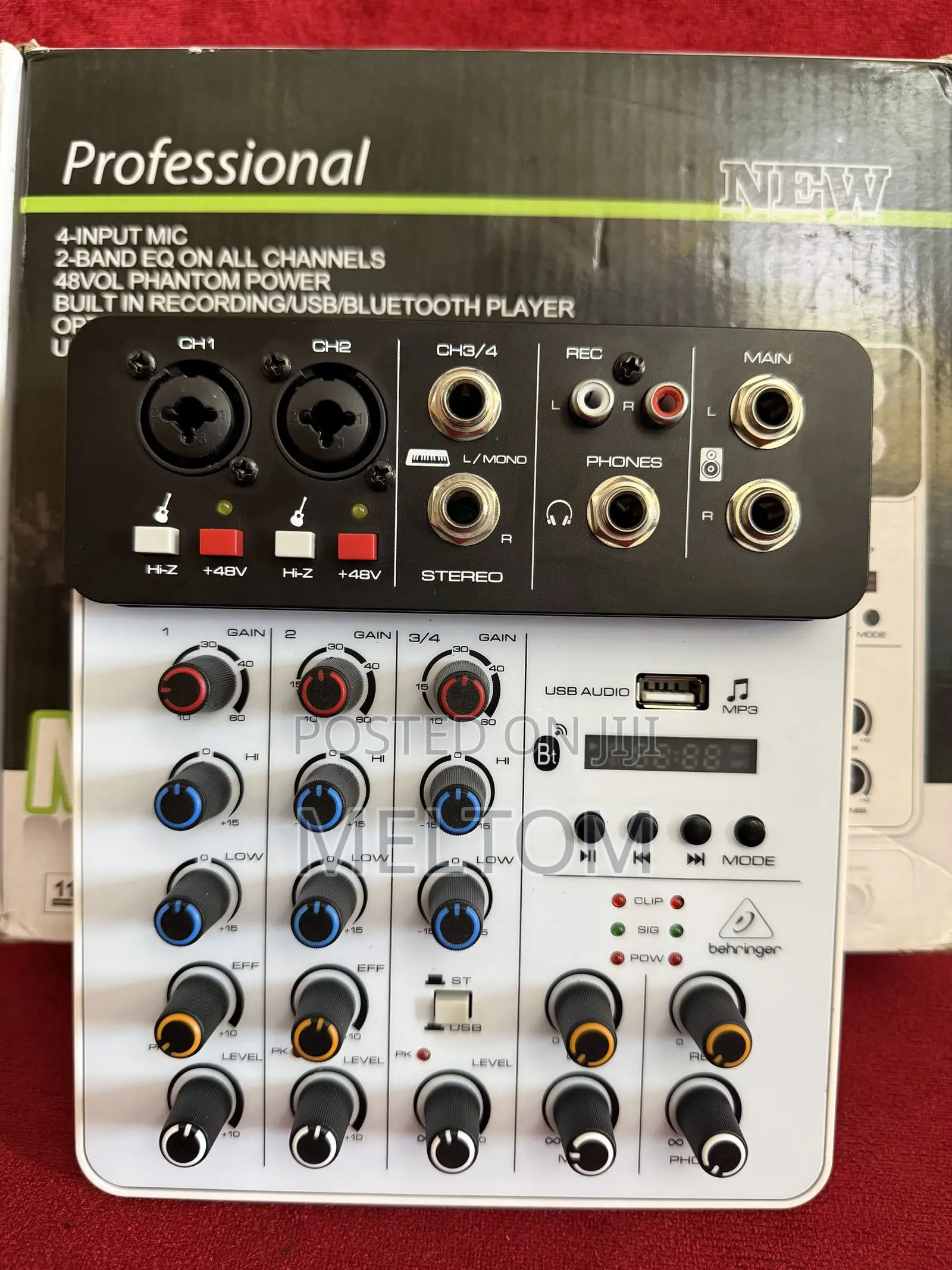 Behringer 4channels in-Built Audio Interface Mixer