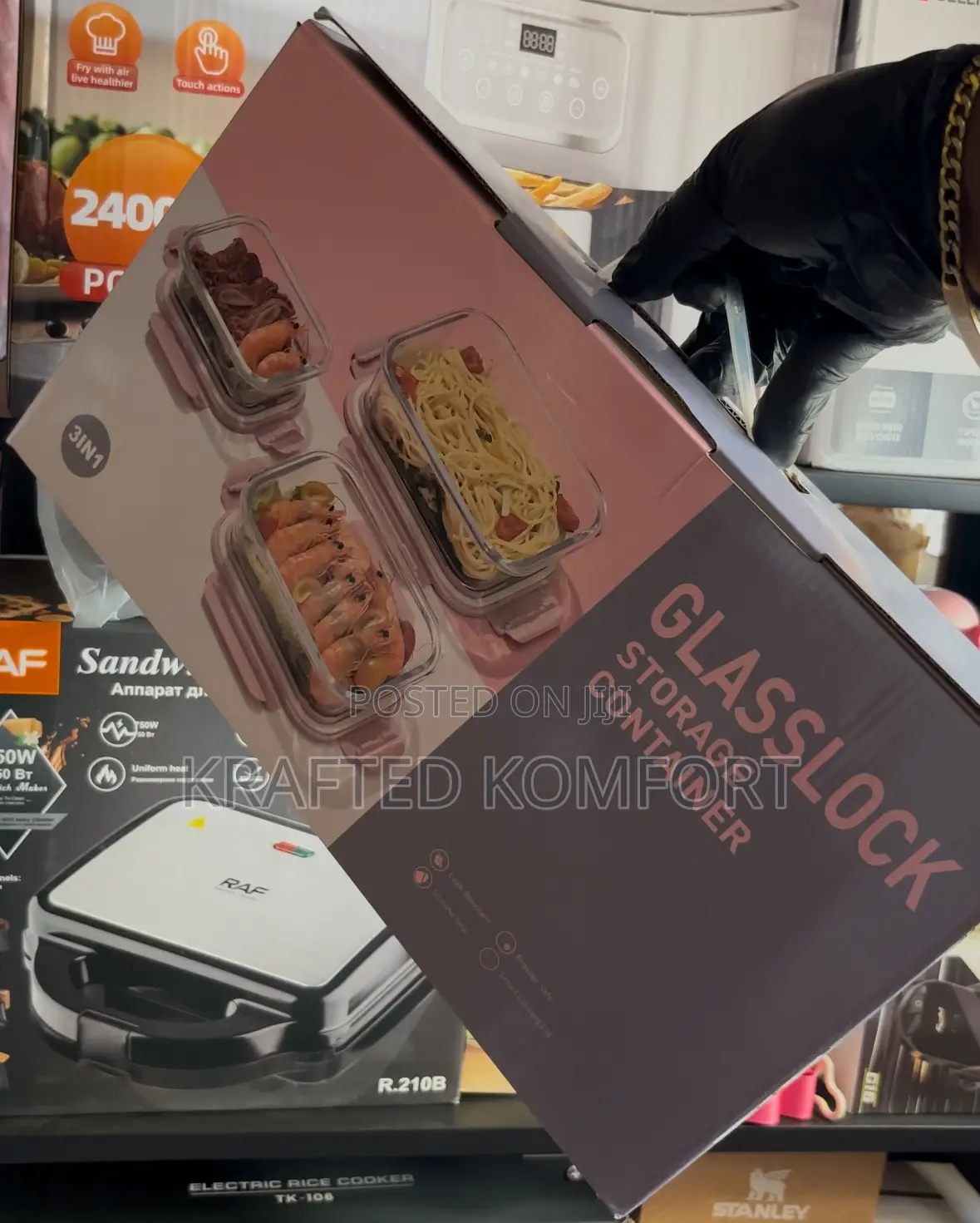 3 PCS Set Glass Lunch Bowls