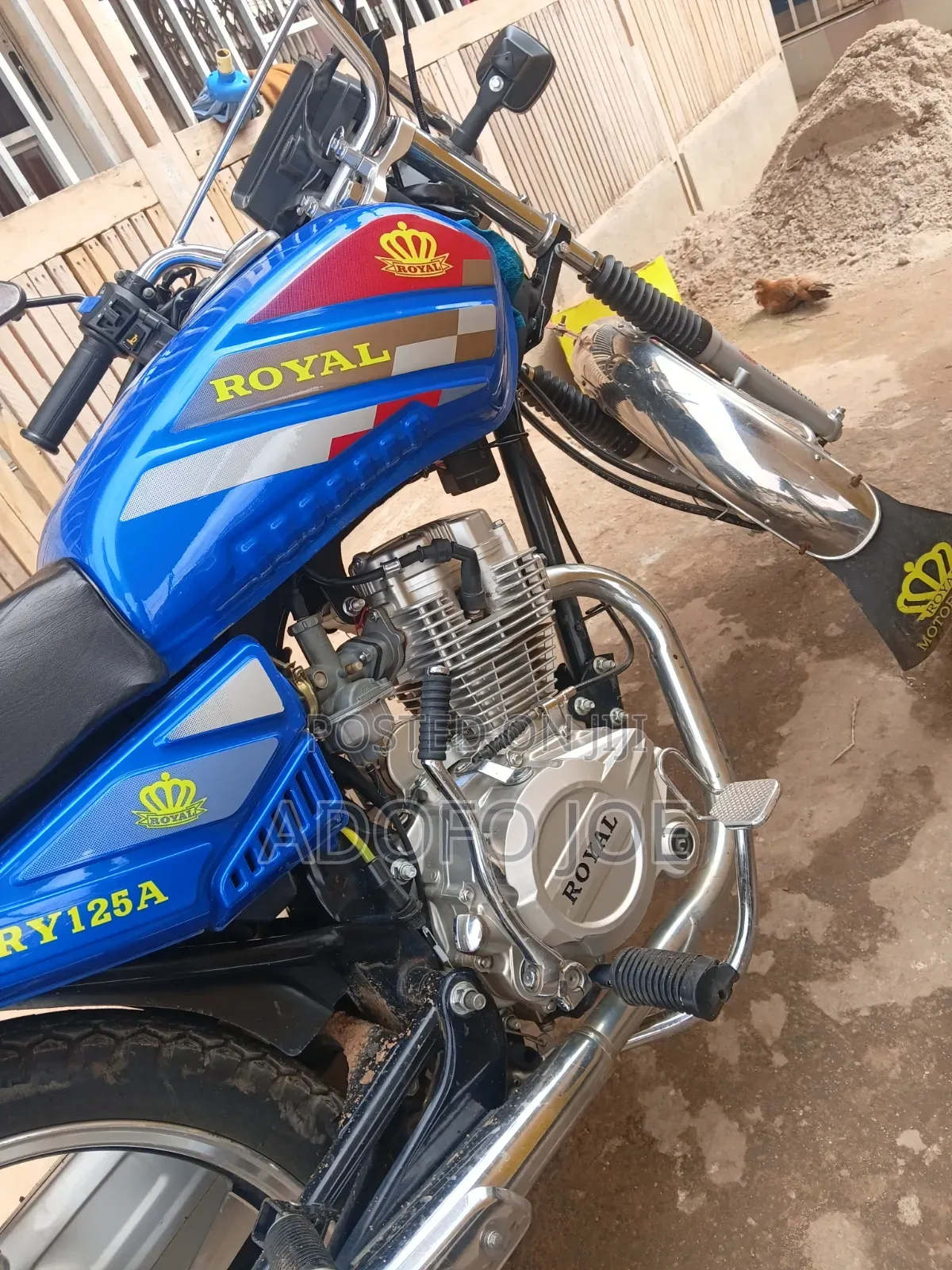 New Royal Motorcycle 2025 Blue