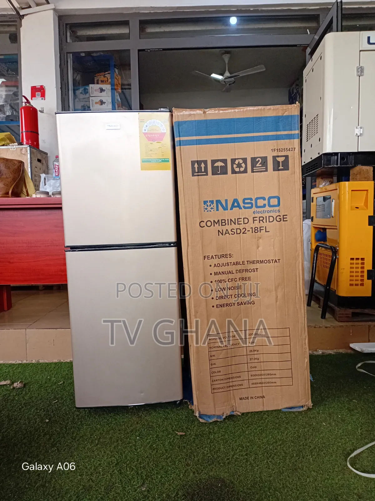 Nasco 136L Fridge Freezer – Low Power Consumption Quiet 136L