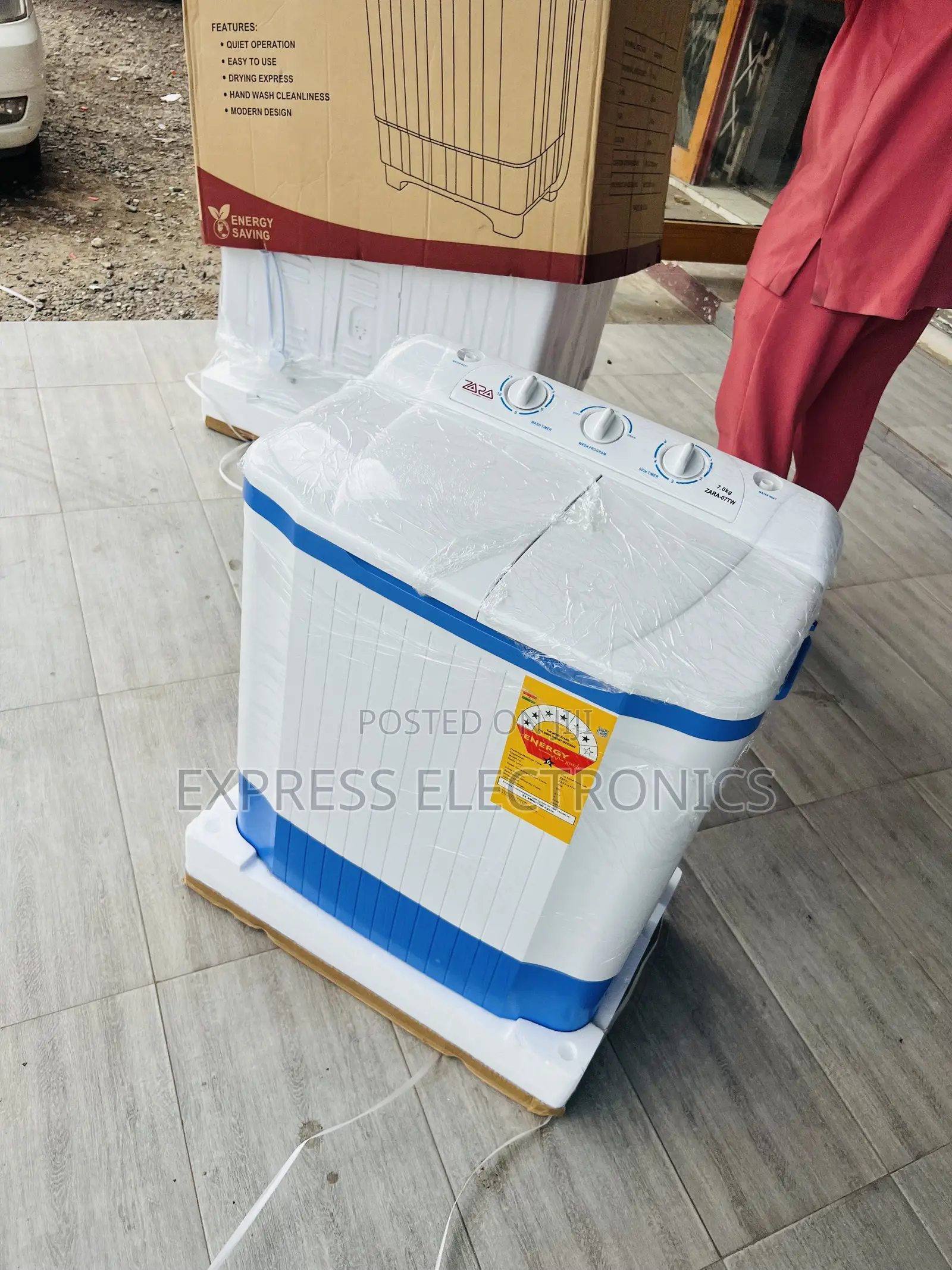 Quality Sleek Nasco 7kg Topload Twintub Wm