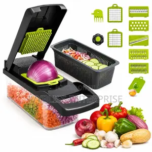 Multi-Purpose Vegetable Cutter for Dicing, Chopping, Shredding, Etc