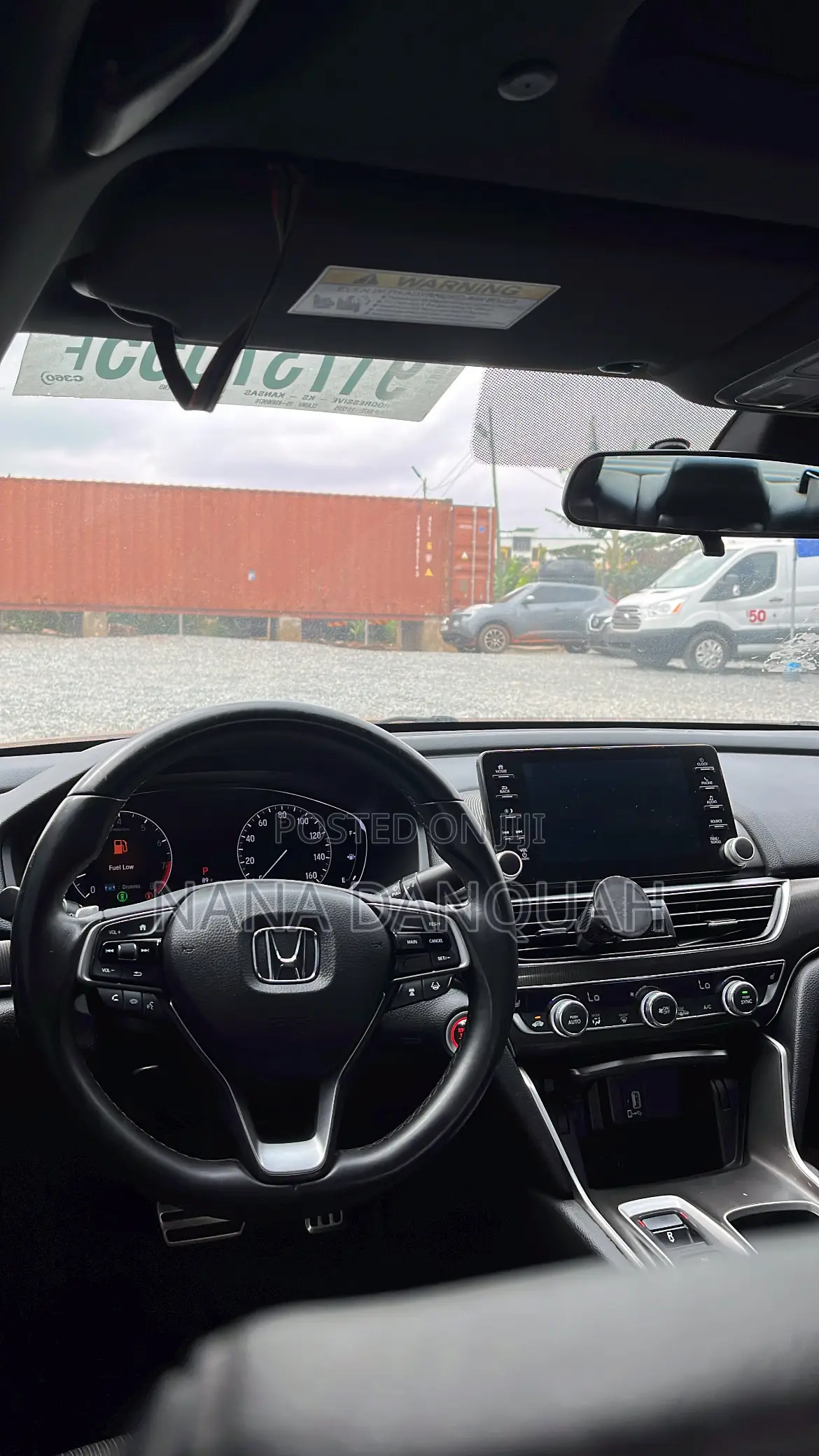 Honda Accord Sport (2.0L 4cyl Turbo 6M) 2019 Black