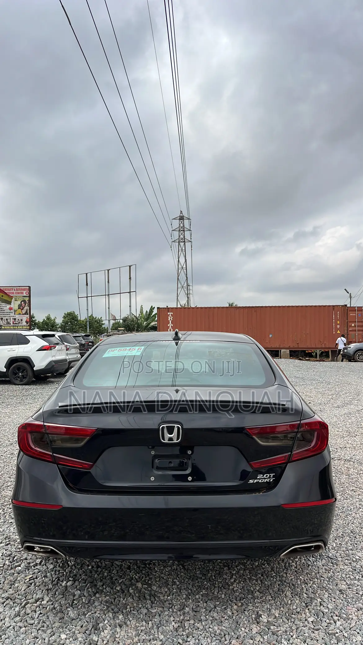 Honda Accord Sport (2.0L 4cyl Turbo 6M) 2019 Black