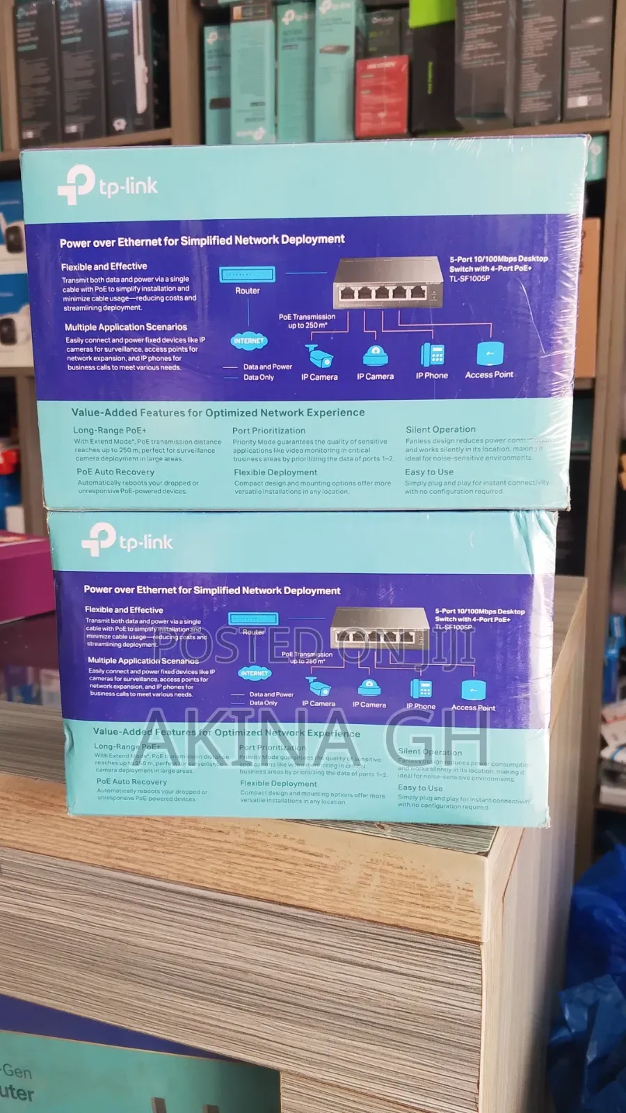 5 Port 10/100mbps Desktop Poe+ Switch / TL-SF1005P