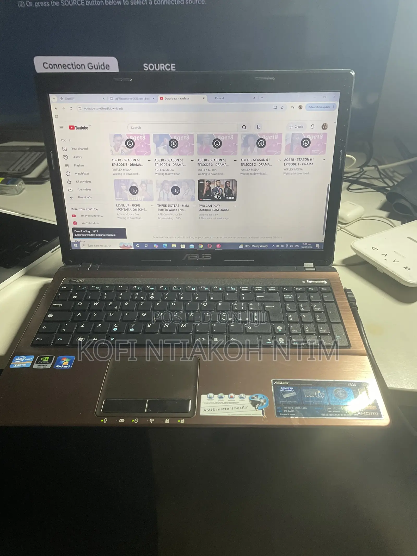 Laptop Asus ASUSPRO B9440UA 4GB Intel Core i7 HDD+SSD 640GB
