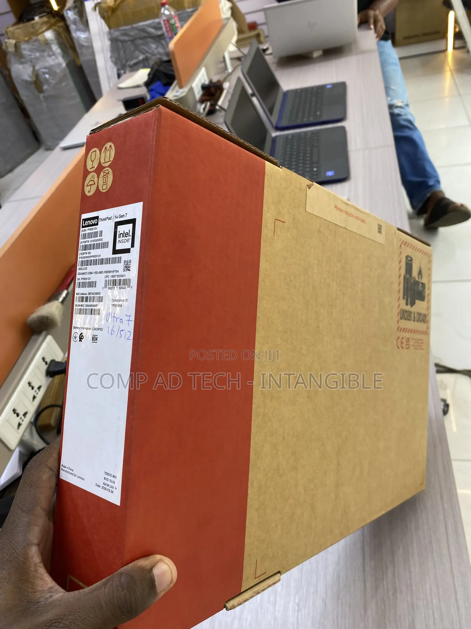 New Laptop Lenovo ThinkPad T14 16GB Intel Core Ultra 7 SSD 512GB