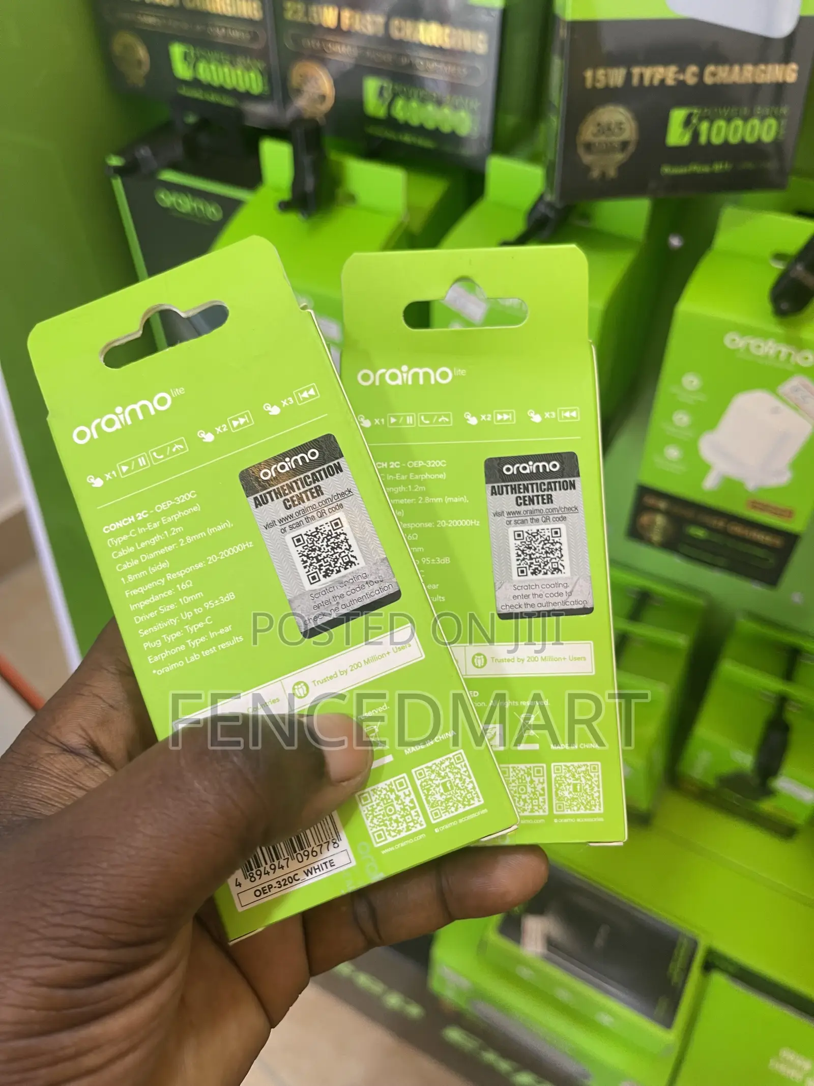 Oraimo Conch 2C Type-C Wired Earphones – Deep Bass Stereo Headset