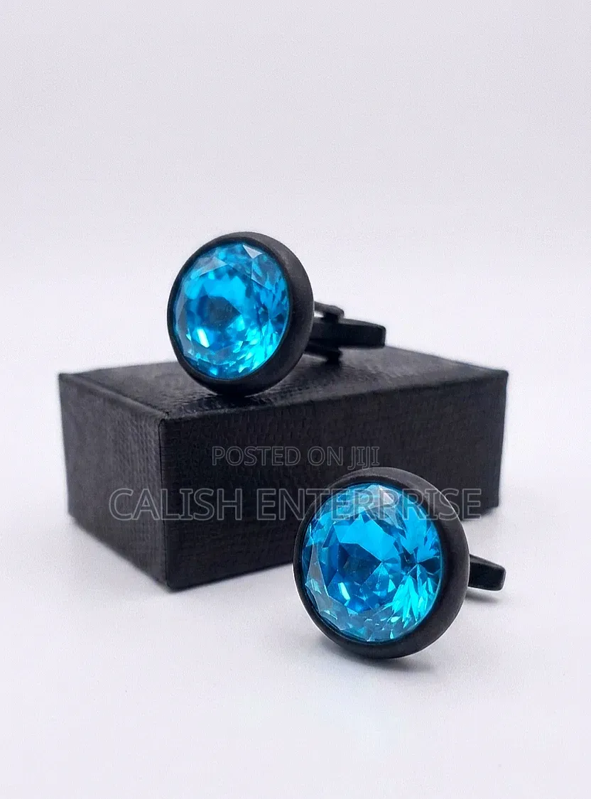 Premium Luxury Crystal Cufflinks – Elevate Your Style