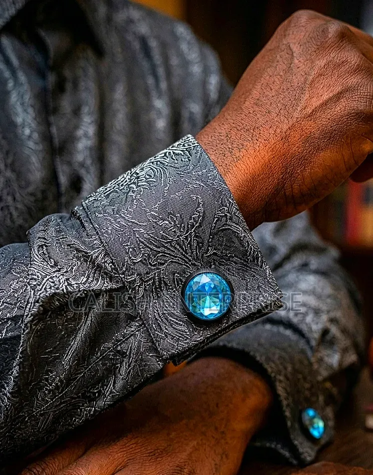 Premium Luxury Crystal Cufflinks – Elevate Your Style