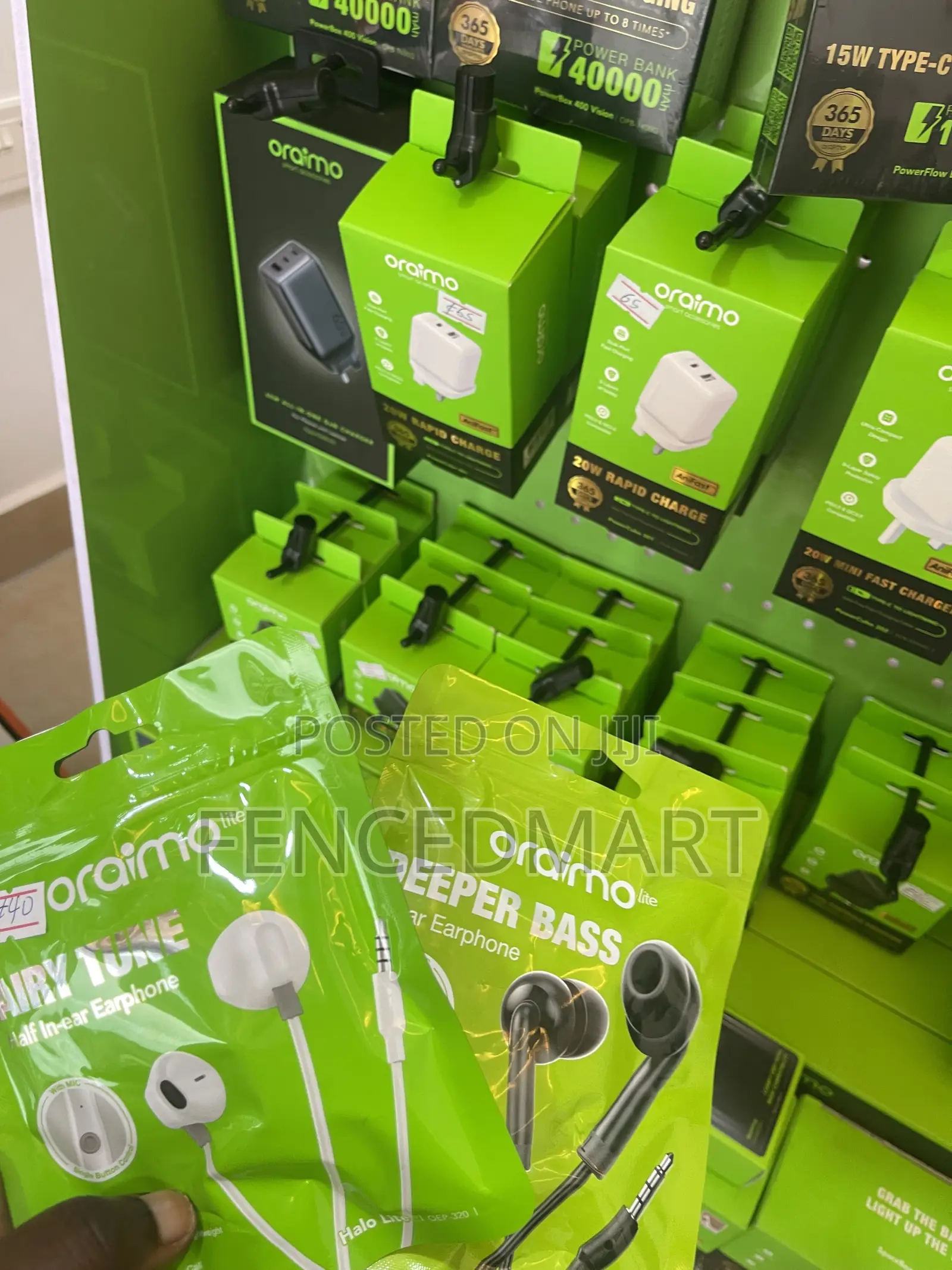 Oraimo Lite Airy Tune Half in-Ear Earphones (White)