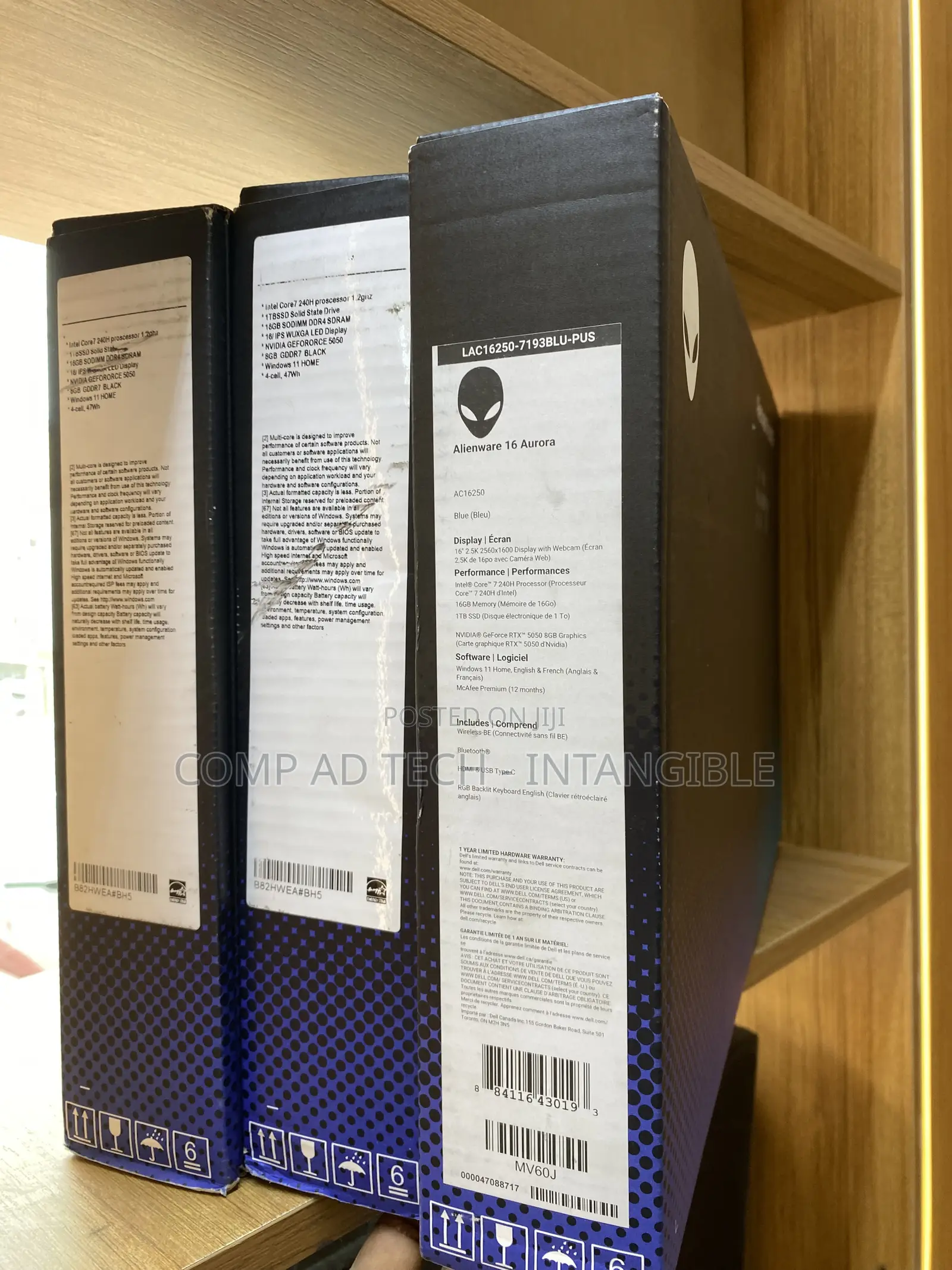 New Laptop Alienware 16 Aurora 16GB Intel Core 7 SSD 1T