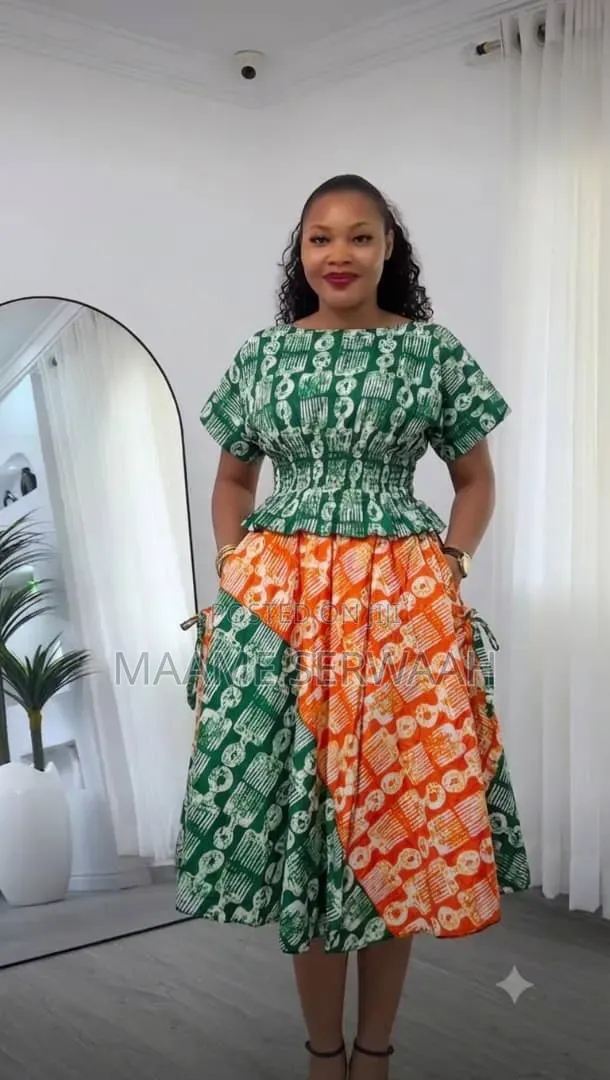 Ankara Skirt and Top