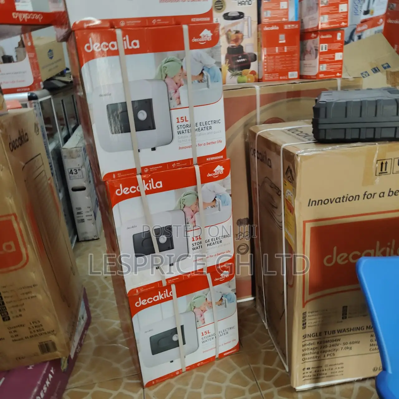 Decakila Numero Uno 15L Storage 1500W Electrical Water Heater