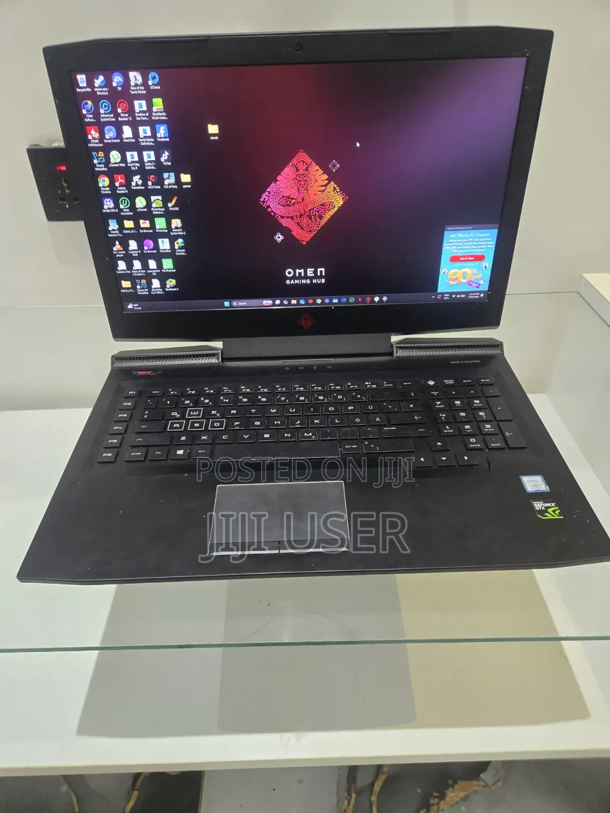 Laptop HP Omen 17 16GB Intel Core i7 SSD 128GB