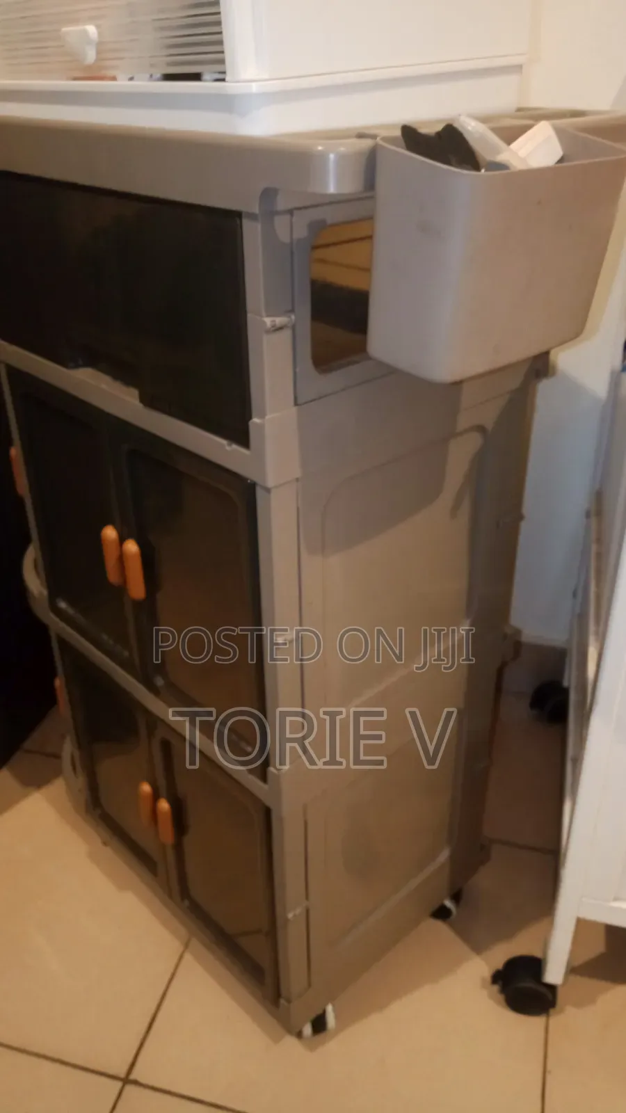 Neatly Used Plastic Storage Cabinet – Excellent Condition