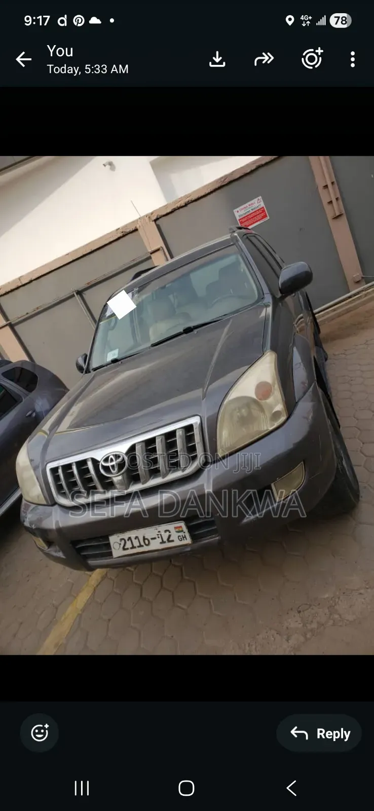 Toyota Land Cruiser Prado 2007 Gray