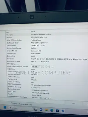 Laptop Dell Latitude 5490 16GB Intel Core i7 SSD 256GB