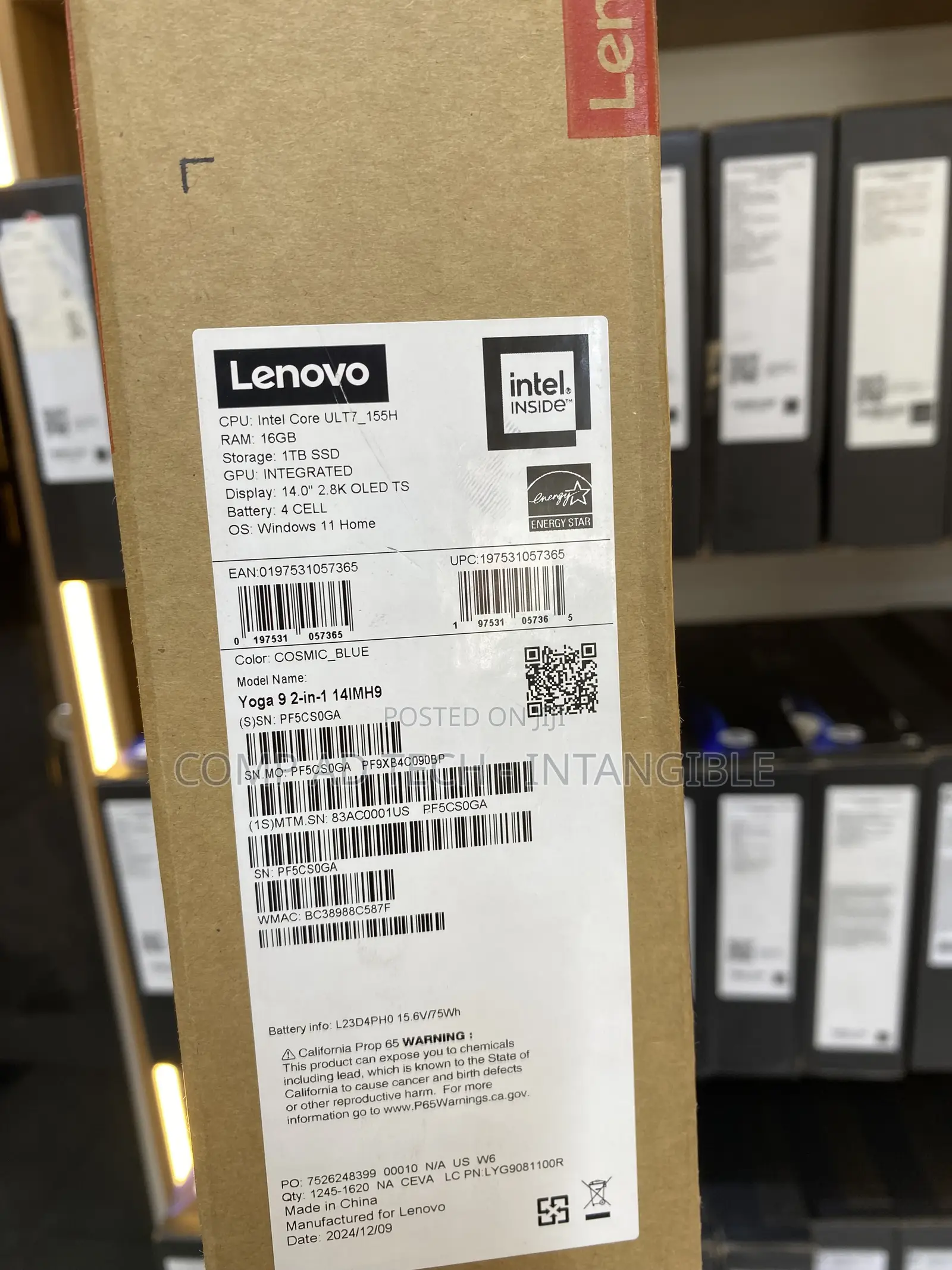 New Laptop Lenovo Yoga 9 16GB Intel Core Ultra 7 SSD 1T