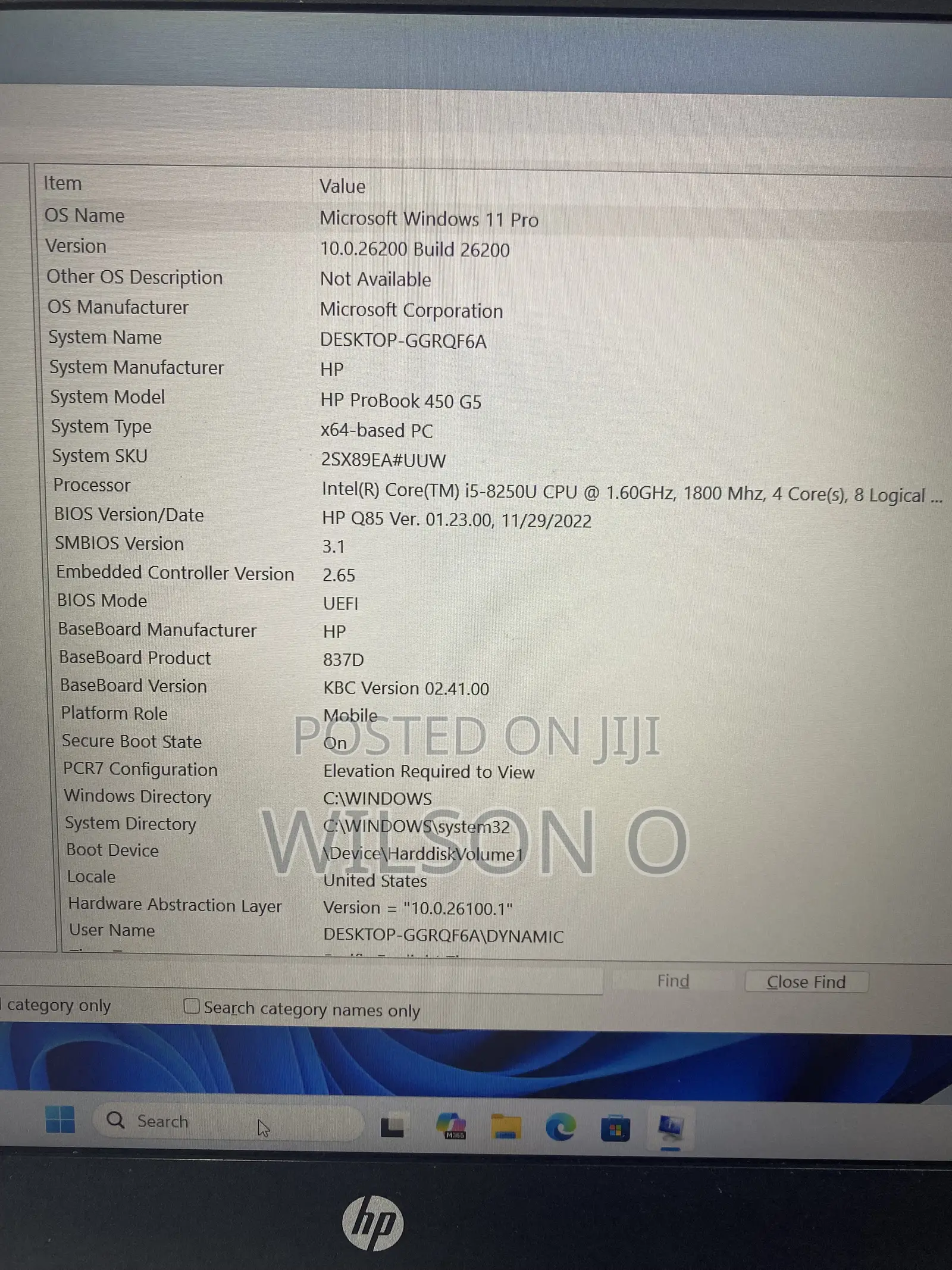 Laptop HP ProBook 450 G5 16GB Intel Core i5 SSD 256GB