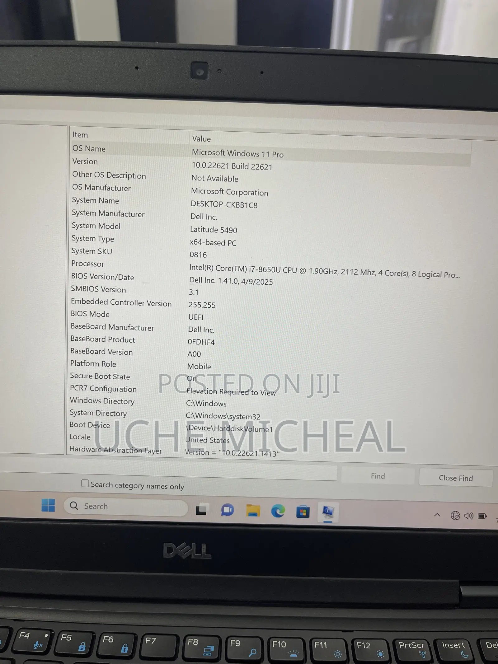 Laptop Dell Latitude 5490 16GB Intel Core i7 SSD 256GB