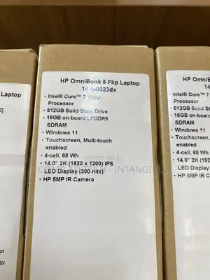 New Laptop HP OmniBook 5 Flip 16GB Intel Core 7 SSD 512GB